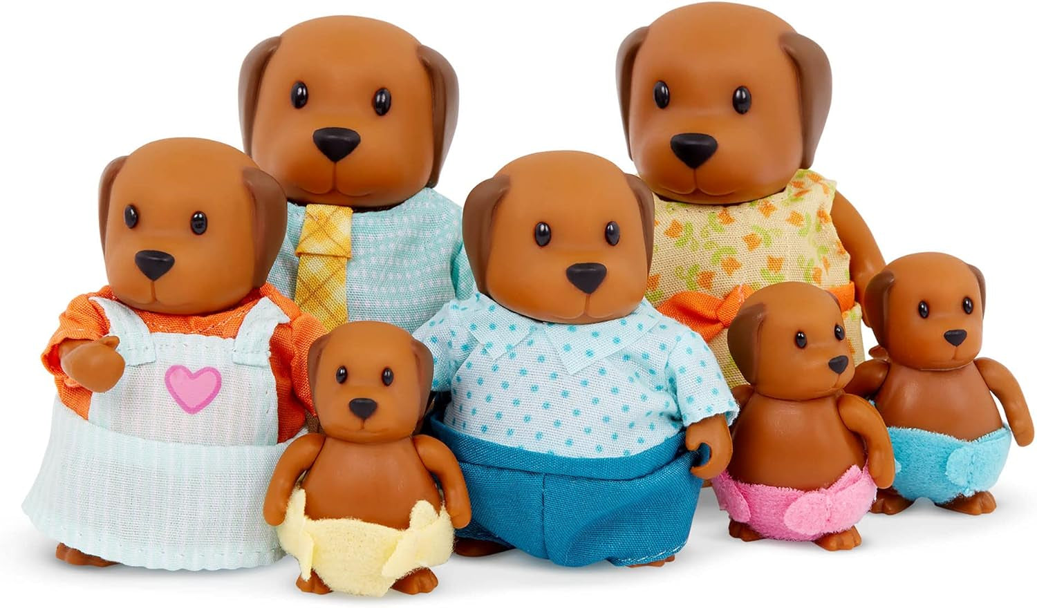 Li’L Woodzeez – Friendz Club Farm Set – Duck, Sheep, Pig, Cow – Set of 4 Collectible Posable Doll Figures – Pretend Play Gift Toy for Kids Age 3+